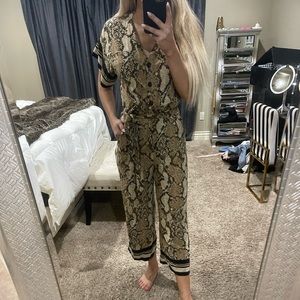 H&M Ankle-length snakeskin jumpsuit